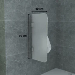 Urinoirscherm Schaamschot Boss & Wessing Perry 40x90 Cm Melkglas Wit 5 Urinoirscherm Schaamschot Boss & Wessing Perry 40x90 Cm Melkglas Wit -Badkamer Winkel urinoirscherm schaamschot boss wessing lusso 40x90 cm melkglas wit tech