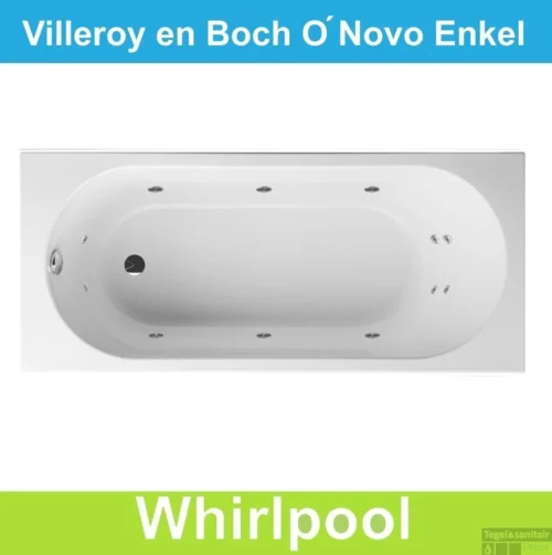 Ligbad Villeroy & Boch O.novo 170x75 Cm Balboa Whirlpool Systeem Enkel