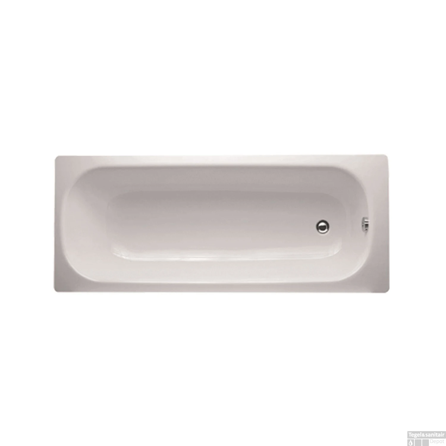 VM GO Isifix Ligbad 160x70cm Plaatstaal 40cm Diep Inclusief Potenstel