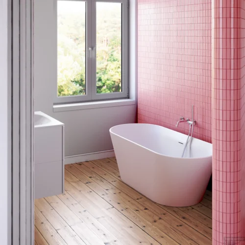 Vrijstaand Ligbad Clou Solium Geïntegreerde Overloop Met Chrome Plug Mat Wit -Badkamer Winkel vrijstaand ligbad clou solium ge iuml ntegreerde overloop met chrome plug mat wit sfeer1