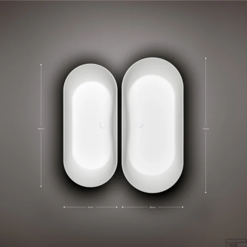 Vrijstaand Ligbad Clou Solium Geïntegreerde Overloop Met Chrome Plug Mat Wit -Badkamer Winkel vrijstaand ligbad clou solium ge iuml ntegreerde overloop met chrome plug mat wit t1