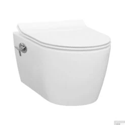 Wandcloset Idevit Alfa Met Bidet Randloos Wit Keramiek 36x52x30cm (Excl. Zitting)