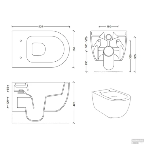 Geberit UP320 Toiletset Set35 Civita Black Rimless Met Sigma 20 Matzwarte Drukplaat 15 Geberit UP320 Toiletset Set35 Civita Black Rimless Met Sigma 20 Matzwarte Drukplaat -Badkamer Winkel wandcloset civita black 50.5x35x36.5cm keramiek rimless mat zwart tech 11 3