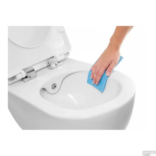 Wandcloset Boss & Wessing Freedom Randloos Met Bidetkraan Koudwater Wit (Excl. Zitting) -Badkamer Winkel wandcloset creavit free met bidet rimfree wit keramiek excl. zitting detail