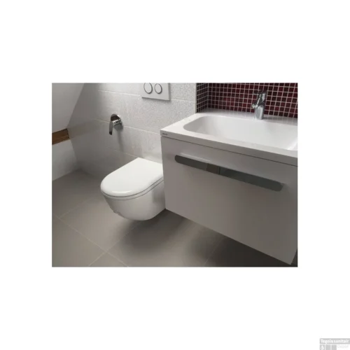 Wandcloset Boss & Wessing Freedom Randloos Met Bidetkraan Koudwater Wit (Excl. Zitting) -Badkamer Winkel wandcloset creavit free met bidet rimfree wit keramiek excl. zitting sfeer