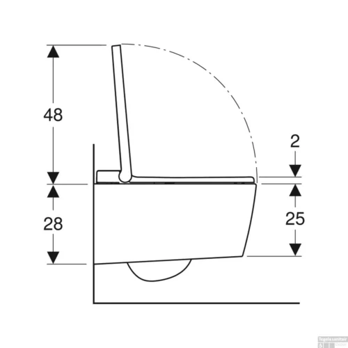 Wandcloset Geberit Aquaclean Sela Smart Douche WC Met Softclose Zitting Mat Wit -Badkamer Winkel wandcloset geberit aquaclean sela smart douche wc met softclose zitting mat wit tech3