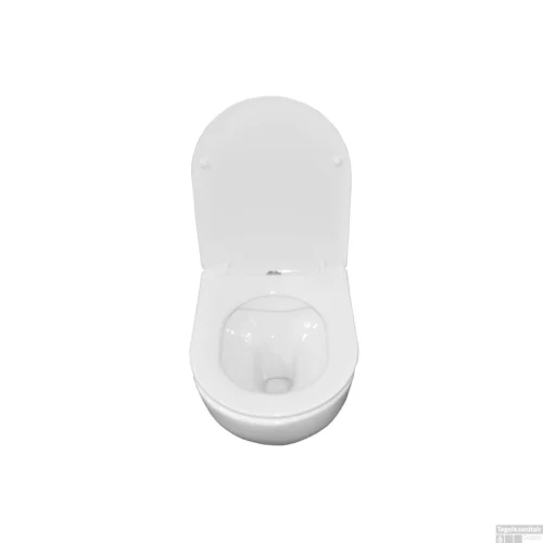 BWS Wandcloset Mudo | Randloos | Glans Wit (inclusief Zitting) 8 BWS Wandcloset Mudo | Randloos | Glans Wit (inclusief Zitting) -Badkamer Winkel wandcloset mudo randloos glans wit inclusief zitting