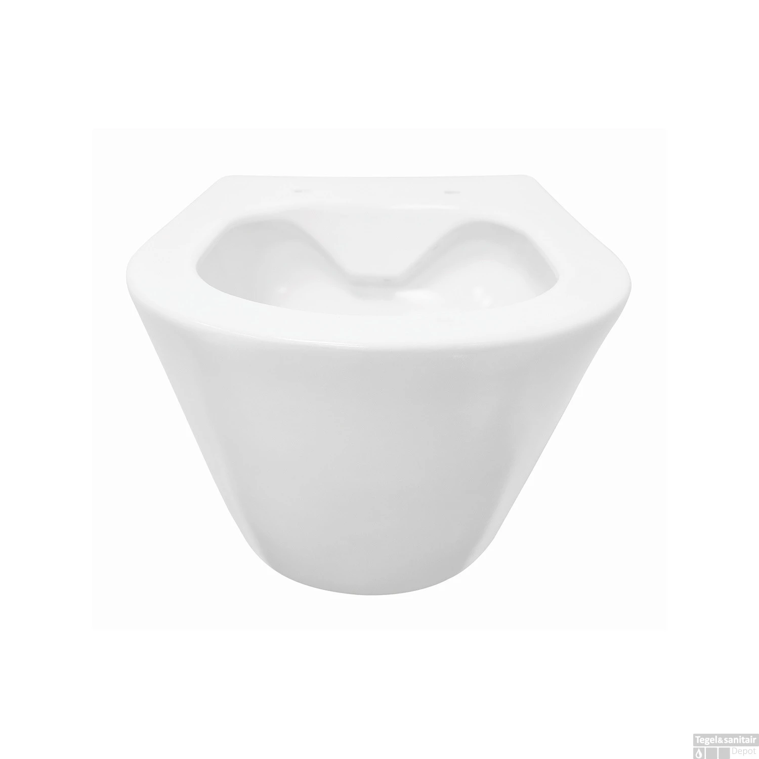 Wandcloset Wiesbaden Stereo Rimless Zonder Zitting Mat Wit 2 Wandcloset Wiesbaden Stereo Rimless Zonder Zitting Mat Wit - Afbeelding 2