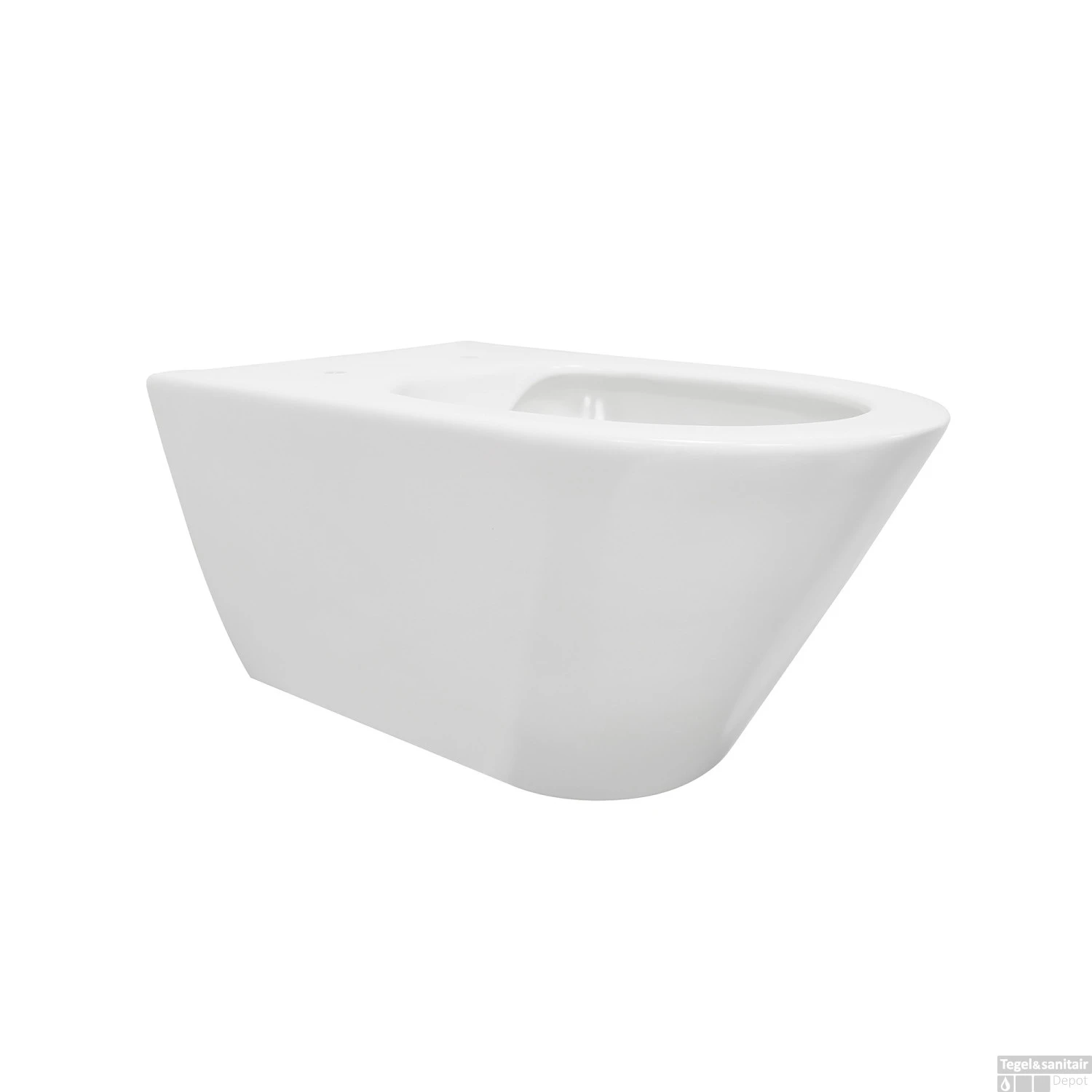 Wandcloset Wiesbaden Stereo Rimless Zonder Zitting Mat Wit 1 Wandcloset Wiesbaden Stereo Rimless Zonder Zitting Mat Wit