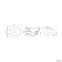 Wandcloset Wiesbaden Stereo Rimless Zonder Zitting Mat Wit 5 Wandcloset Wiesbaden Stereo Rimless Zonder Zitting Mat Wit -Badkamer Winkel wandcloset wiesbaden stereo rimless zonder zitting mat wit tech