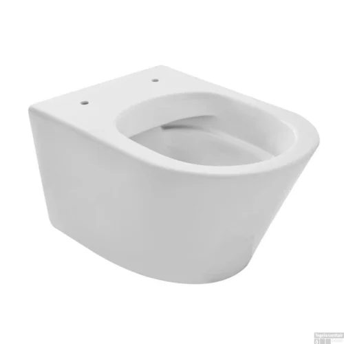 Wandcloset Wiesbaden Vesta Rimless 52 Cm Mat Wit (Excl. Zitting) -Badkamer Winkel wandcloset wiesbaden vesta rimless 52 shop