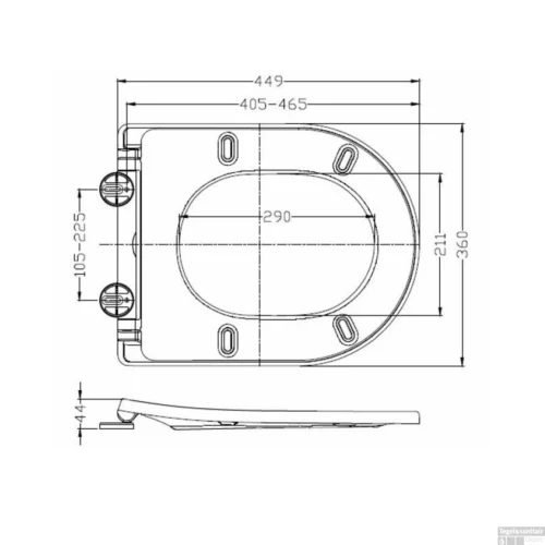 Wandcloset Wiesbaden Vesta Rimless + Zitting Shade Wit -Badkamer Winkel wandcloset wiesbaden vesta rimless zitting shade wit tech
