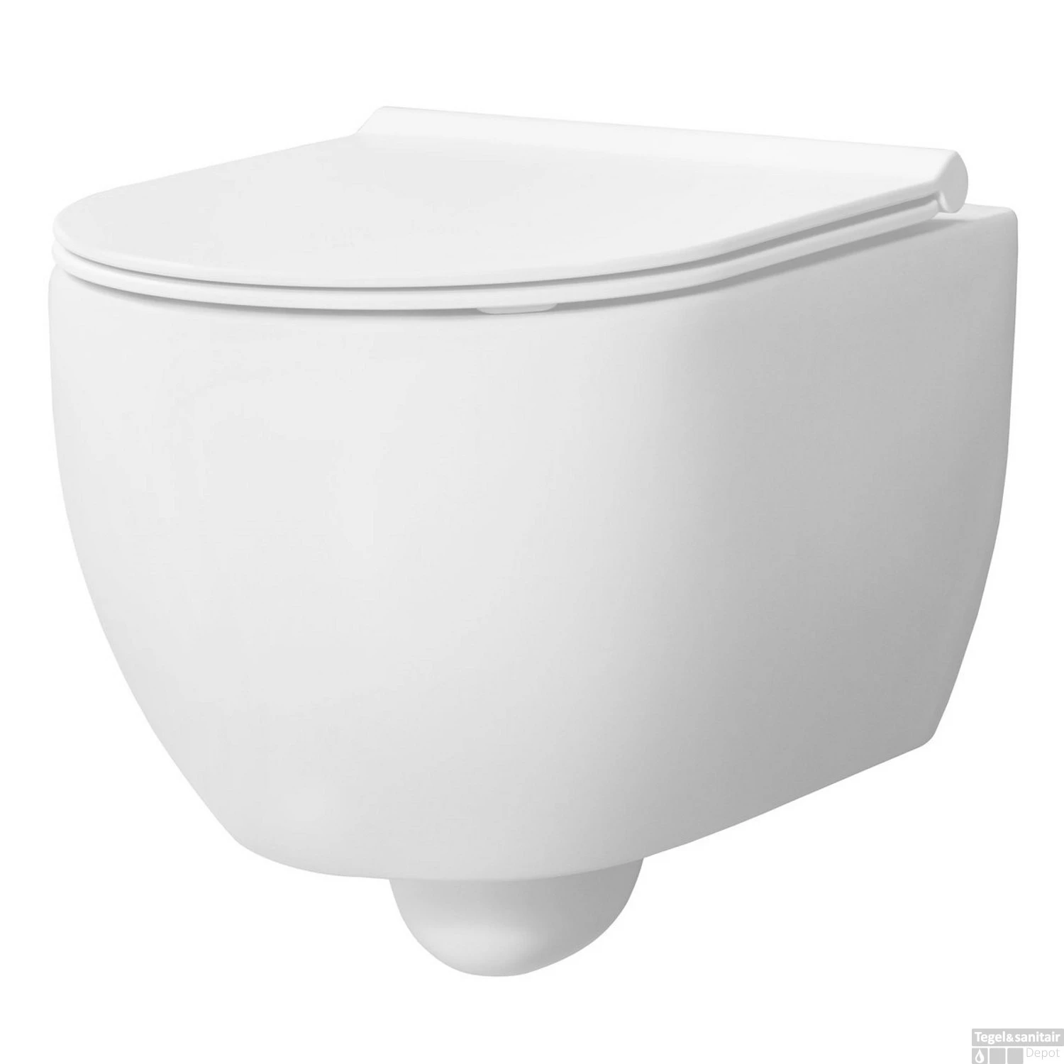 Wandcloset Xenz Gio Diepspoel 50.5x35 Cm Mat Wit 1 Wandcloset Xenz Gio Diepspoel 50.5x35 Cm Mat Wit