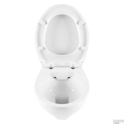 Wandtoilet Sanindusa Cetus Rimfree Keramiek Exclusief Zitting Wit -Badkamer Winkel wandtoilet sanindusa cetus rimfree keramiek wit open 1