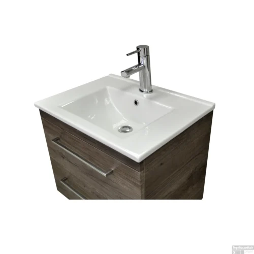 Wastafel Sanicare Q6 Inclusief Kraangat En Overloop 100x45cm Keramisch Wit (exclusief Meubel)