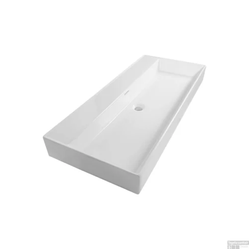 Wastafelblad Legend 100 0 Kraangaten Wit