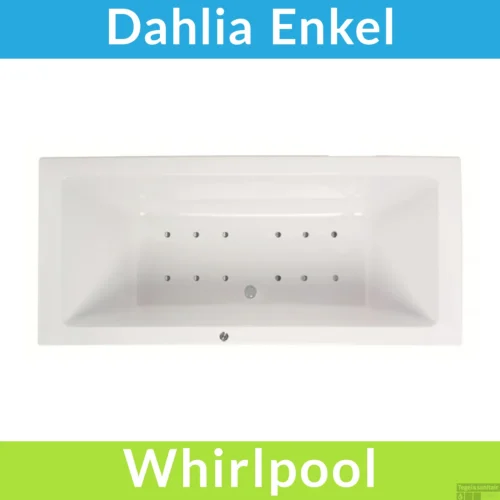 Whirlpool Boss & Wessing Dahlia Jetline 190x90 Cm Bodem Luchtsysteem Geborsteld RVS