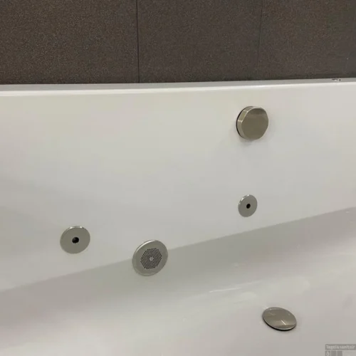 Whirlpool Boss & Wessing Dahlia Jetline 190x90 Cm Enkel Systeem Geborsteld RVS -Badkamer Winkel whirlpool boss wessing dahlia jetline 190x90 cm enkel systeem geborsteld rvs sfeer2