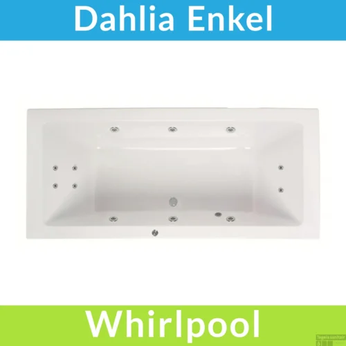 Whirlpool Boss & Wessing Dahlia Jetline 190x90 Cm Enkel Systeem Geborsteld RVS