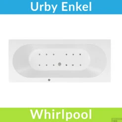 Whirlpool Boss & Wessing Urby Jetline 170x75 Cm Bodem Luchtsysteem Geborsteld RVS