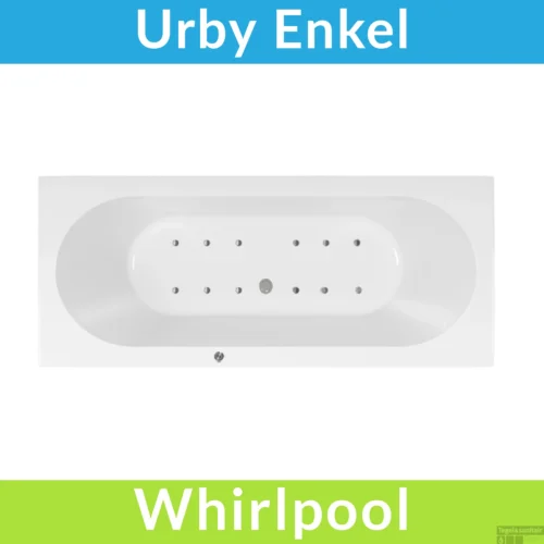 Whirlpool Boss & Wessing Urby Jetline 170x75 Cm Bodem Luchtsysteem Geborsteld RVS