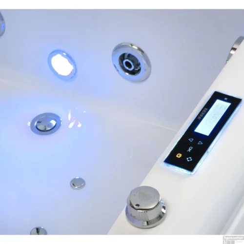 Whirlpool Kerra Marika 170x124x57 Cm Links 2 Persoons -Badkamer Winkel whirlpool kerra marika 170x124x57 cm rechts detail 1