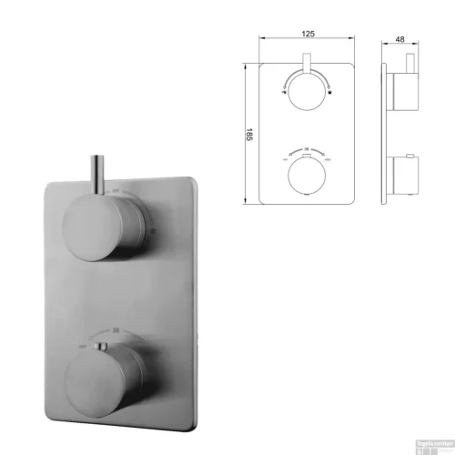 Badkamer Winkel -Badkamer Winkel wiesbaden inbouw regendouche set 08 caral rechthoek muuruitloop rvs 3