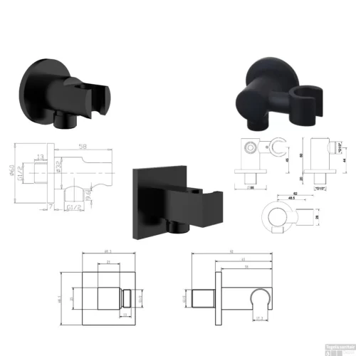 Wiesbaden Inbouw Regendouche Set Caral Rond Plafonduitloop Mat Zwart -Badkamer Winkel wiesbaden inbouw regendouche set caral rond plafonduitloop mat zwart 7