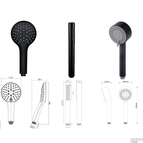 Wiesbaden Inbouw Regendouche Set Caral Rond Plafonduitloop Mat Zwart -Badkamer Winkel wiesbaden inbouw regendouche set caral rond plafonduitloop mat zwart 8