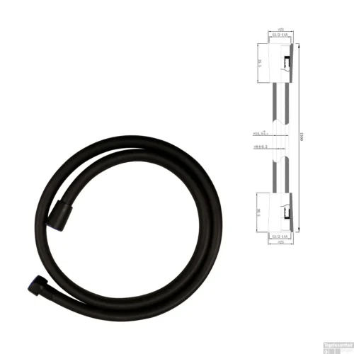 Wiesbaden Inbouw Regendouche Set Caral Rond Plafonduitloop Mat Zwart -Badkamer Winkel wiesbaden inbouw regendouche set caral rond plafonduitloop mat zwart 9