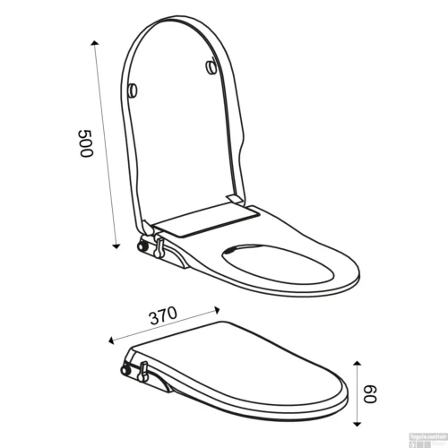 BWS Douche WC Zitting Luxe Stroomloos Met Sproeier Wit 17 BWS Douche WC Zitting Luxe Stroomloos Met Sproeier Wit -Badkamer Winkel ws douche wc zitting luxe stroomloos met sproeier wit tech