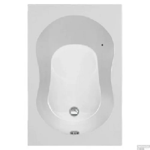 Zitbad Plieger Compact Acryl 120x80x41 Cm Met Poten Wit